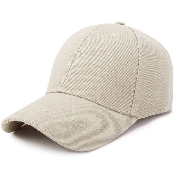 Women's Simple Style Solid Color Printing Curved Eaves Baseball Cap