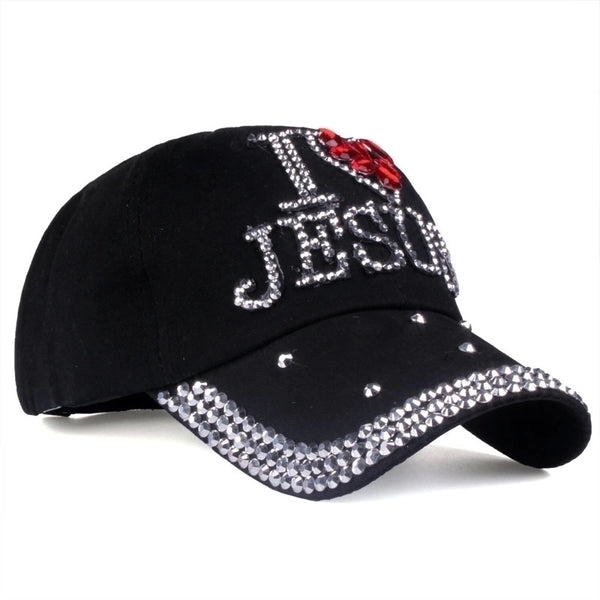 Women's Simple Style Solid Color Rhinestone Crimping Baseball Cap