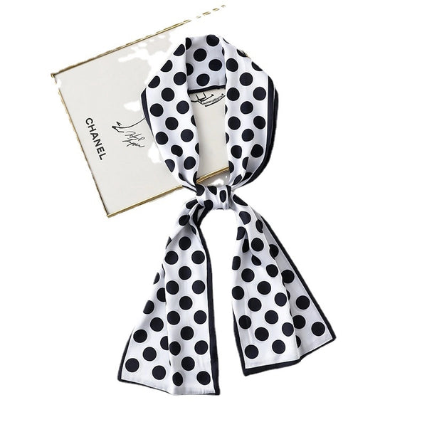 Women's Sweet Lattice Satin Silk Scarves