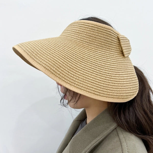 Women's Vacation Solid Color Big Eaves Straw Hat