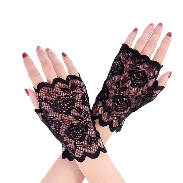 Women's Wedding Bridal Lace Gloves 1 Set